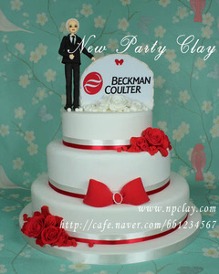 (기업행사) Beckman Coulter(베크만쿨터) 창립100주년행사 캐릭터인형케익 no.656