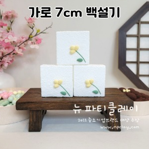 모형 백설기 잣설기 돌상 백일상 소품 가짜떡 no.763
