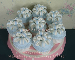 (클레이머핀) 블루로망 봉봉 컵케익 no.265